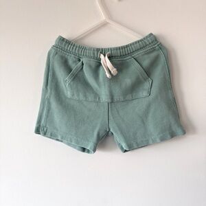 Zara Kids Ribbed Green Shorts 4/5 Years